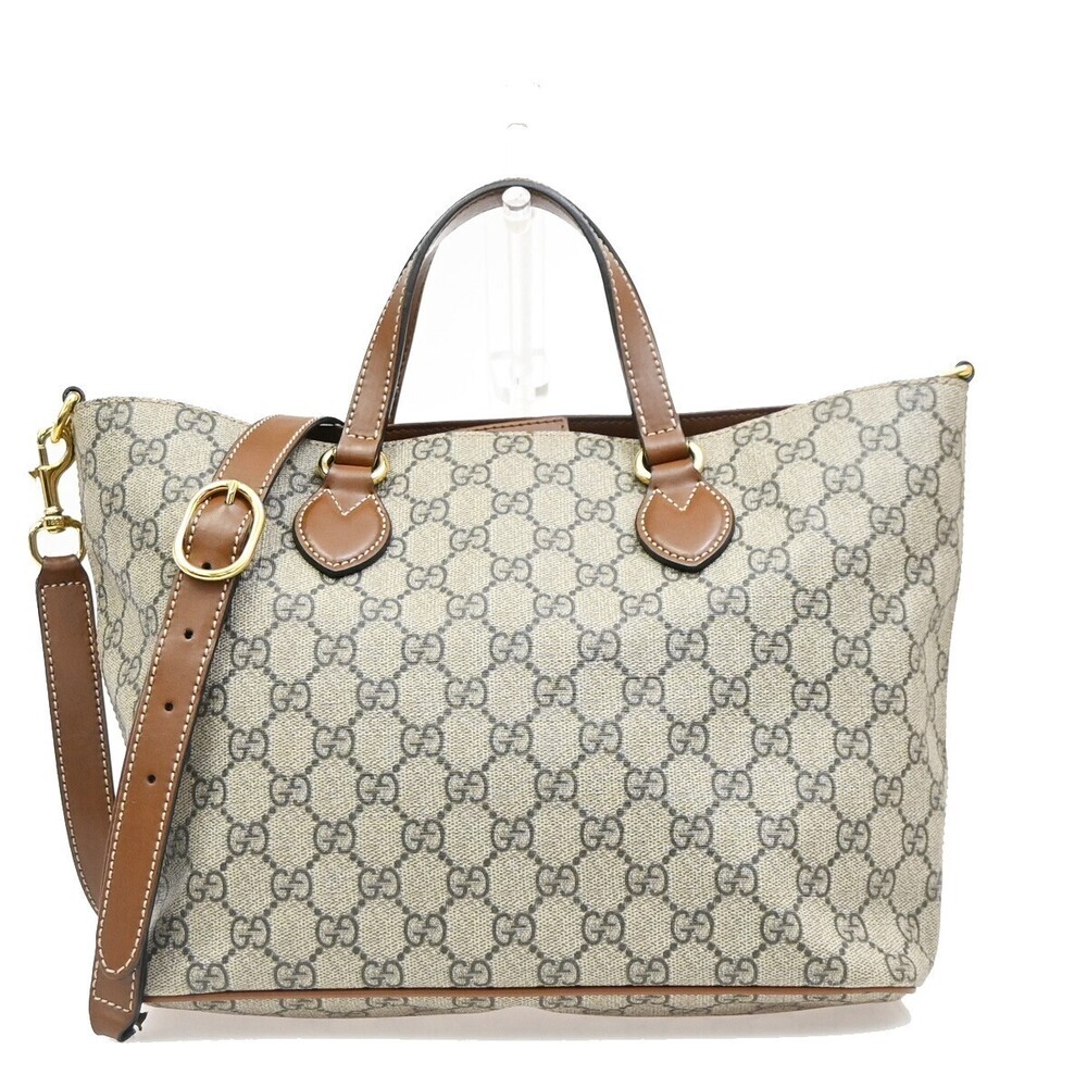 Gucci Convertible Soft GG Coated Canvas with Leather Medium